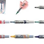 Pentel Whiteboardmarker MAXIFLO MWL5M, ronde punt, 2,1 mm, zwart