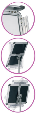 nobo vloerstandaard DIN A3, maat: (B)300 x (D)300 x (H)900 mm