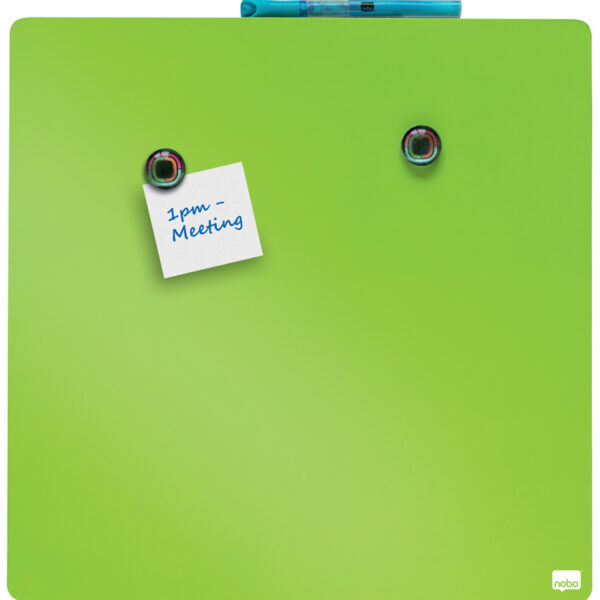 nobo whiteboard, vierkant, (B)360 x (H)360 mm, groen