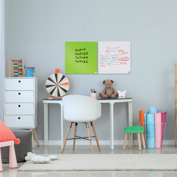 nobo whiteboard, vierkant, (B)360 x (H)360 mm, groen