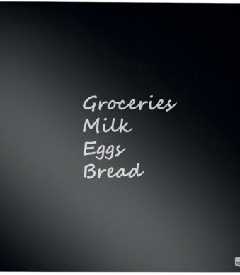 nobo whiteboard, vierkant, (B)360 x (H)360 mm, zwart