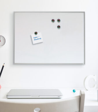 nobo whiteboard met aluminium rand, (B)585 x (H)430 mm