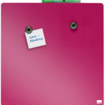 nobo whiteboard, vierkant, (B)360 x (H)360 mm, roze