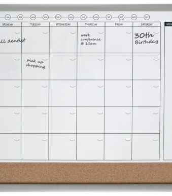 nobo combibord met kalenderraster, (B)585 x (H)430 mm