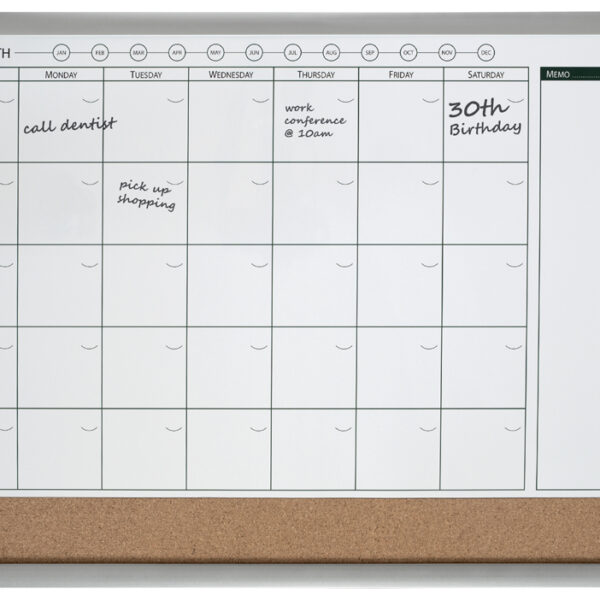 nobo combibord met kalenderraster, (B)585 x (H)430 mm