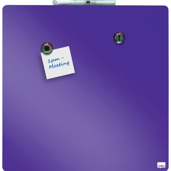 nobo whiteboard, vierkant, (B)360 x (H)360 mm, violet