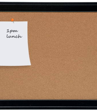 nobo kurkbord, (B)585 x (H)430 mm, houten rand zwart