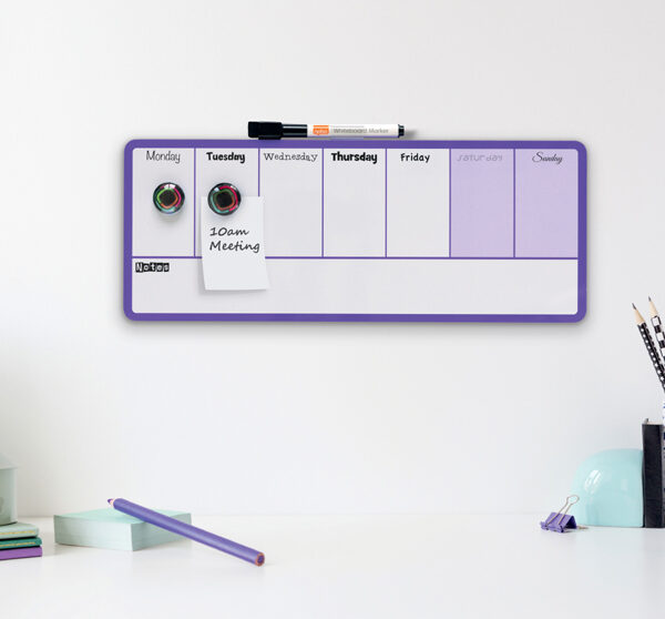 nobo weekplanner, (B)360 x (H)140 mm, violet