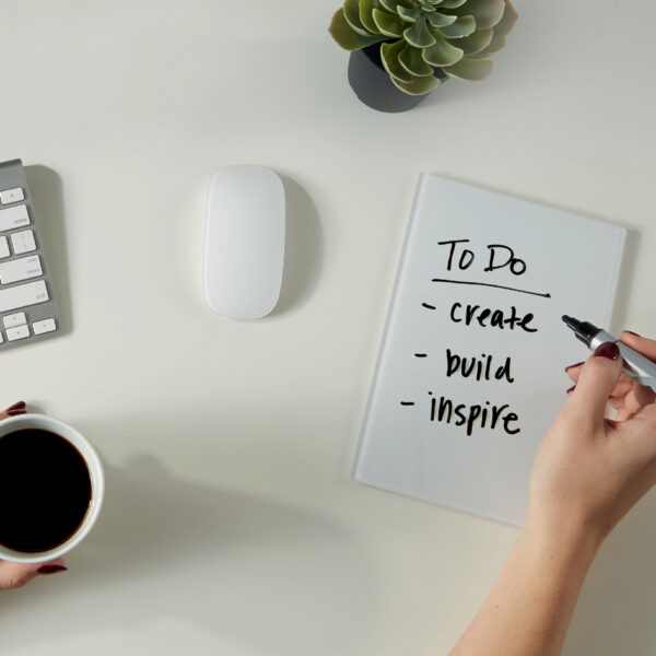 nobo desktop-glasbord, (B)152 x (D)230 mm, set van 2