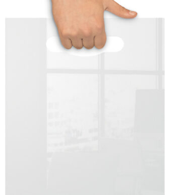 nobo acryl-notitiebord met greepgat, DIN A4, randloos