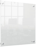 nobo acryl-wandbord, (B)450 x (D)28 x (H)450 mm, glashelder
