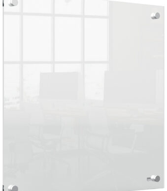 nobo acryl-wandbord, (B)450 x (D)28 x (H)450 mm, glashelder