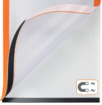 nobo zelfklevend magnetisch kader, DIN A4, oranje