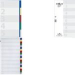 DURABLE kunststof tabbladen, A4, PP, 10-delig, overbreed