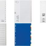 DURABLE kunststof tabbladen, cijfers, A4, 12-delig, 1 - 12