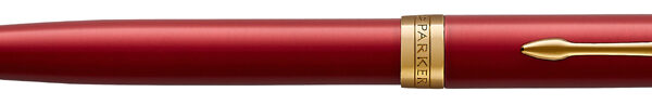 PARKER draaibalpen SONNET Red Lacquer G.C., M, zwart