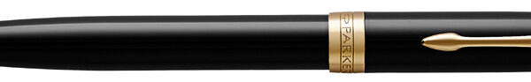 PARKER draaibalpen SONNET Black Lacquer G.C., M, zwart