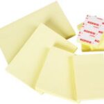 Kores zelfklevende memo's ´notes´, 100 x 75 mm, blanco, geel