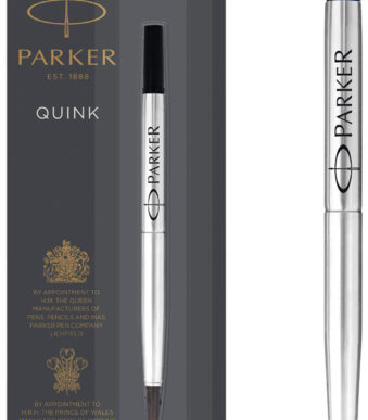 PARKER rollerballvulling QUINK, 0,5 mm, zwart, blister