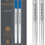 PARKER rollerballvulling QUINK, 0,7 mm, blauw, blister met 2 stuks