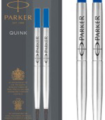 PARKER rollerballvulling QUINK, 0,7 mm, blauw, blister met 2 stuks