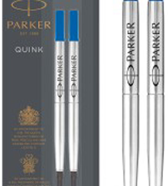 PARKER rollerballvulling QUINK, 0,7 mm, blauw, blister met 2 stuks