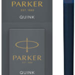 PARKER hoogvolume inktpatroon QUINK, blister, zwartblauw
