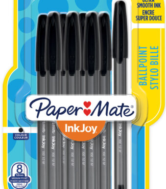Paper:Mate balpen InkJoy 100, 8 stuks in blister, zwart