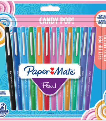 Paper:Mate fineliner Flair 'Candy Pop', 12 stuks in etui