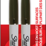 Sharpie permanent-marker FINE, 2 op blister, zwart