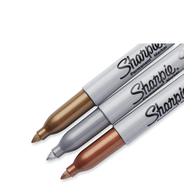 Sharpie permanent marker metallic, 3 stuks op blisterkaart