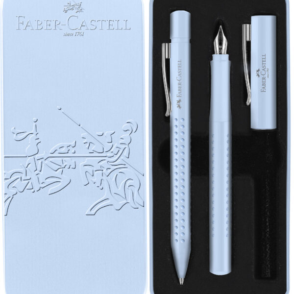 FABER-CASTELL pennenset GRIP 2010 Harmony, lichtblauw
