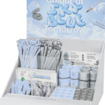 FABER-CASTELL familiedisplay GRIP 2001, zilver / sky blue