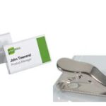 DURABLE Badge clip transparant 40x75mm, 25 st.