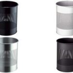 DURABLE papierbak METAAL, rond, 15 liter, grijs