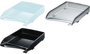 LEITZ brievenbakje, Elegant, DIN A4, polystyrol, zwart