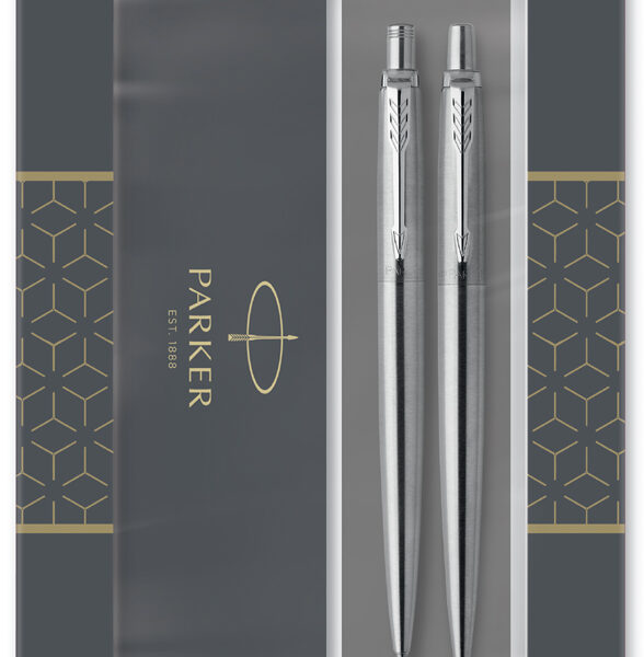 PARKER schrijfset JOTTER roestvrij staal C.C.