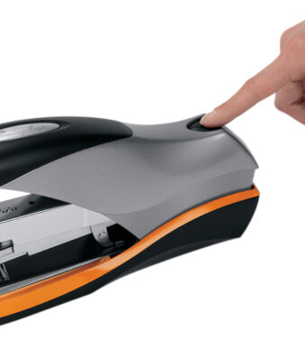 Rexel vlaknietmachine Optima 70, zwart/zilver/oranje