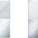 LEITZ brochurehoes, A4, PP, generfd, 0,09 mm, geponste kant en boven open