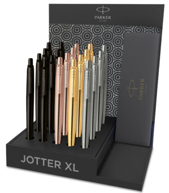 PARKER drukbalpen JOTTER XL Monochroom, M, blauw, 20 stuks in display