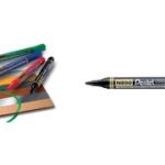 Pentel permanent-marker N850, zwart, ronde punt