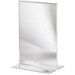 sigel tafelstandaard, acryl, DIN lang, recht, glashelder