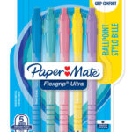 Paper:Mate drukbalpen FlexGrip Ultra Pastell, M, zwart, 5 stuks