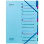 extendos sorteermap 42, 12 vakken, met numerieke schaal