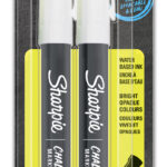 Sharpie krijtmarker, wit, 2 stuks op blister