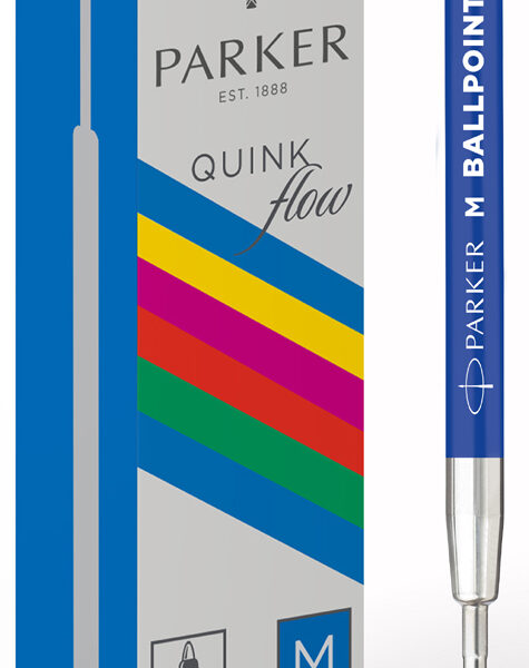 PARKER hoogvolume balpenvulling QUNIKflow BASIC, M, blauw
