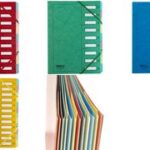 extendos sorteermap DIN A4, karton, 12 vakken, rood