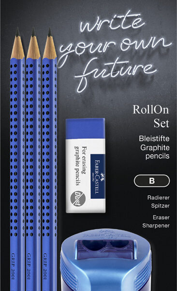 FABER-CASTELL schrijfset RollOn, blauw