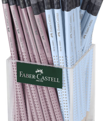 FABER-CASTELL potlood GRIP 2001 met vlakgum, 72 stuks in koker