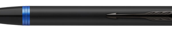 PARKER drukbalpen IM Vibrant Rings, zwart / blauw, lijndikte: M, blauw